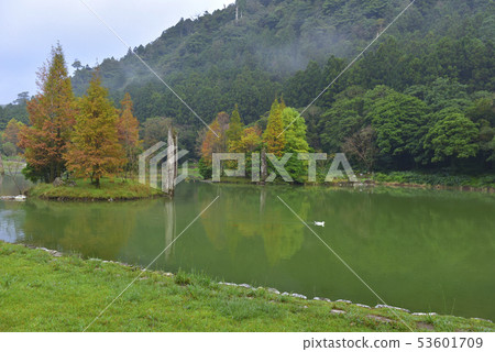 Alpine Lake, Water, Mingchi Forest Recreation Area, Mingchi, Forest, Fog, Yilan County, Datong Township, Autumn Alpine Lake, Water, Mingchi Forest Recreation Area, Mingchi, Forest, Fog, Yilan County, Datong Township, Autumn 53601709