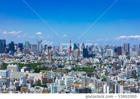 （東京城市景觀）從高層休息室6向Shiba的景色 53602000