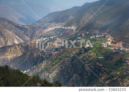 Landscape Scenery on the road between Lijiang 53603233