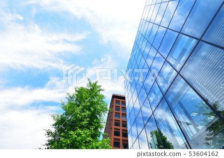 Bill and Aozora city and blue sky Bill and Aozora city and blue sky 53604162