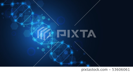 DNA strand and molecular structure. Genetic engineering or laboratory research. Background texture DNA strand and molecular structure. Genetic engineering or laboratory research. Background texture 53606061