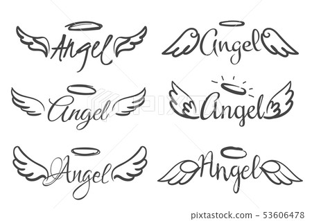 Angel Wings and Halo SemiPermanent Tattoo  Set of 2  Tatteco