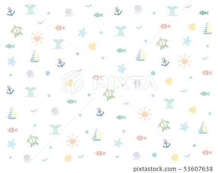 夏天斯堪的納維亞背景圖案 53607638