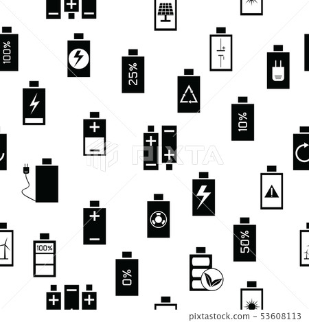 charging seamless pattern background icon. - Stock Illustration ...