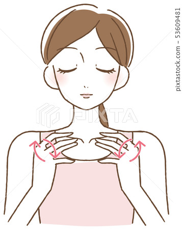 做面孔按摩的婦女 53609481