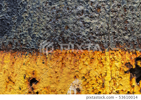 Wall surface rust and old paint cracks as a 53610014