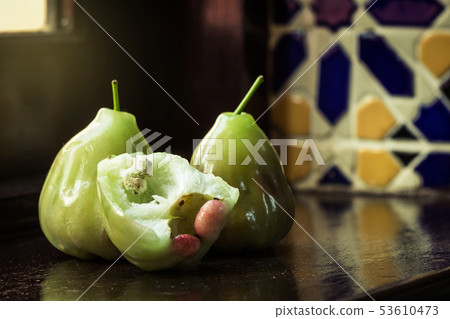 still life with rose apple or chompu still life with rose apple or chompu 53610473