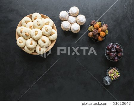 Ramadan food background. Eid eats. Ramadan food background. Eid eats. 53610642