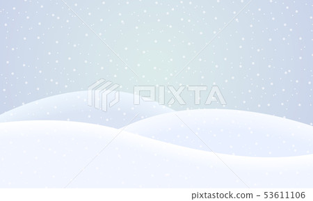 Vector flat design illustration of a snowy winter - Stock Illustration ...