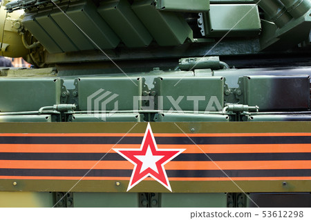 Russian military tank close view Russian military tank close view 53612298