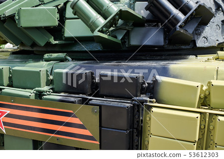 Russian military tank close view 53612303