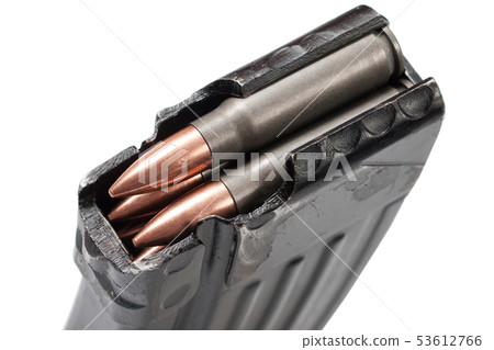 kalashnikov ak gun magazin with 7,62 mm ammo kalashnikov ak gun magazin with 7,62 mm ammo 53612766