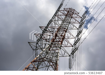 Power transmission tower Power transmission tower 53613487