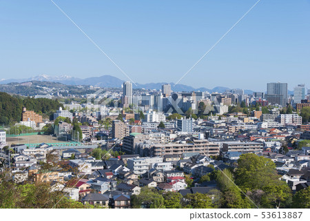 仙台都市風景大廈大廈市Sak市 53613887