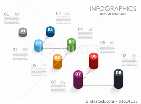Infographic design template with place for your data. Vector illustration. Infographic design template with place for your data. Vector illustration. 53614115