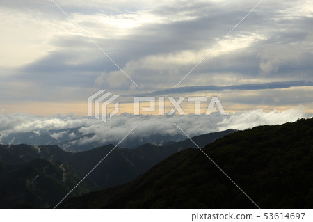 The sea of clouds in Nosagawa River village (Nara prefecture) The sea of clouds in Nosagawa River village (Nara prefecture) 53614697
