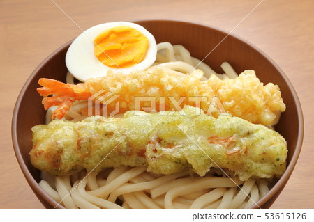 Tempura (Ebi Ten-Chikuwa Ten) Bukkake Udon (Cold). 53615126