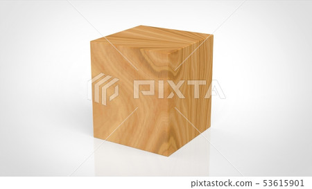 Wood cube 53615901