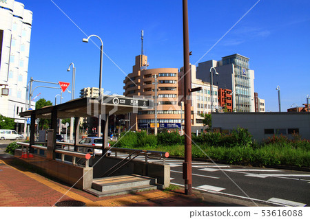 Nagoya city urban scenery Scenery of subway Fukiage Station 53616088