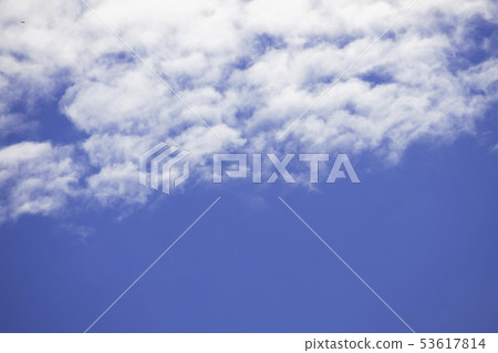 White cloud on clear blue sky background 53617814