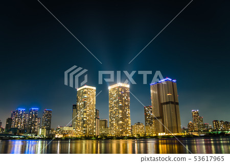 從豐洲公園的夜景 53617965