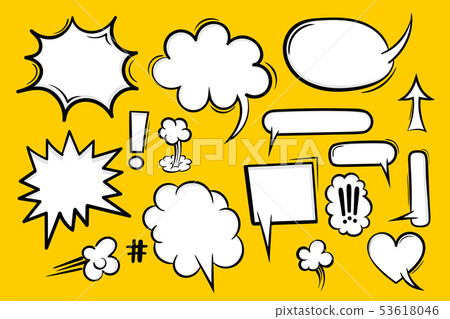Comic book text speech bubble Comic book text speech bubble 53618046