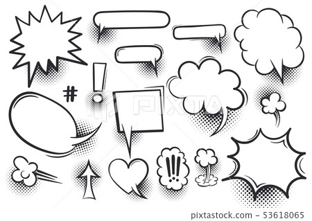 Comic book text speech bubble Comic book text speech bubble 53618065