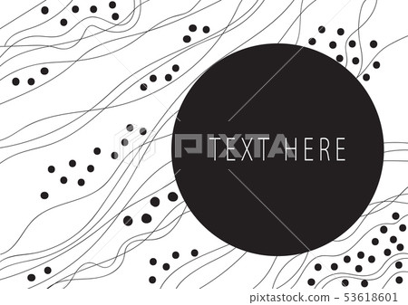Doodle abstract line art background slide show-插圖素材 [53618601] - PIXTA圖庫