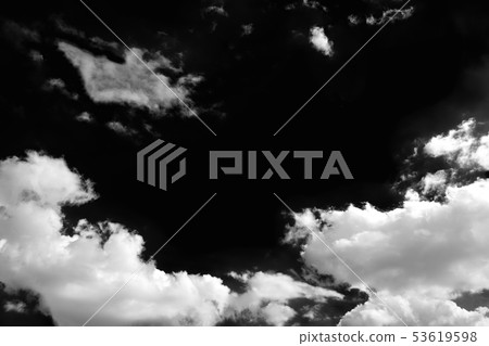 Clouds isolated on black background with clipping Clouds isolated on black background with clipping 53619598