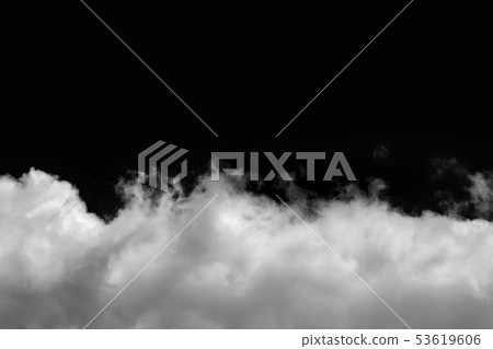 Clouds isolated on black background with clipping Clouds isolated on black background with clipping 53619606