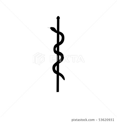 Symbol medicine silhouette ancient mythology fantasy 53620931