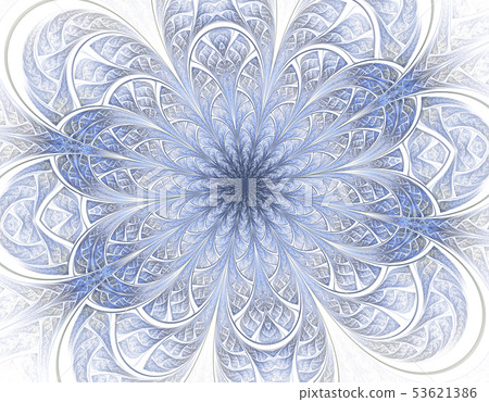 Soft and light Beautiful fractal flower. Soft and light Beautiful fractal flower. 53621386