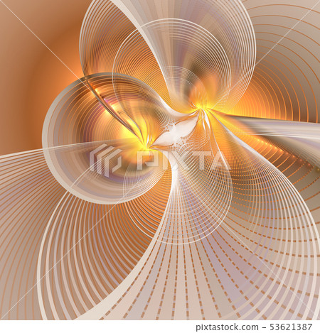 Abstract swirling lines background. Light neon 53621387