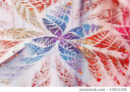 Glittering abstract fractal Butterfly. Glittering abstract fractal Butterfly. 53621388