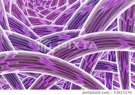 Multi-colored tangled colorful thread rope. Multi-colored tangled colorful thread rope. 53621576