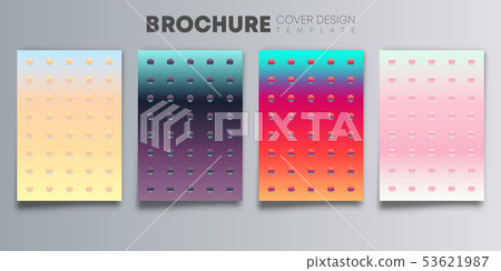 Set of colorful gradient cover with color dots for Set of colorful gradient cover with color dots for 53621987