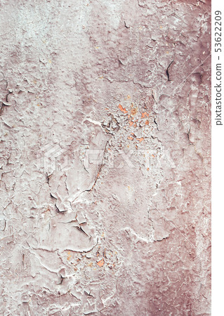 Cracked weathered old white rusted paint Cracked weathered old white rusted paint 53622209