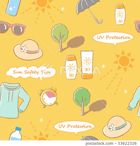 Seamless pattern UV protection 53622326