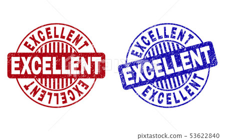 Grunge EXCELLENT Scratched Round Stamps 53622840