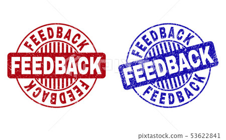 Grunge FEEDBACK Textured Round Stamps Grunge FEEDBACK Textured Round Stamps 53622841