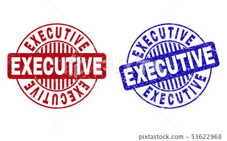 Grunge EXECUTIVE Textured Round Stamp Seals 53622968