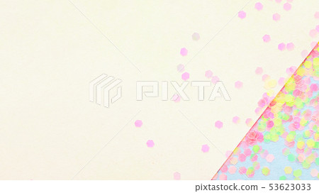 Confetti on abstract geometric paper background. Confetti on abstract geometric paper background. 53623033
