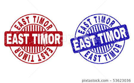 Grunge EAST TIMOR Textured Round Stamps Grunge EAST TIMOR Textured Round Stamps 53623036