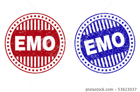 Grunge EMO Textured Round Stamps Grunge EMO Textured Round Stamps 53623037