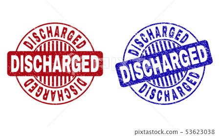 Grunge DISCHARGED Scratched Round Watermarks 53623038