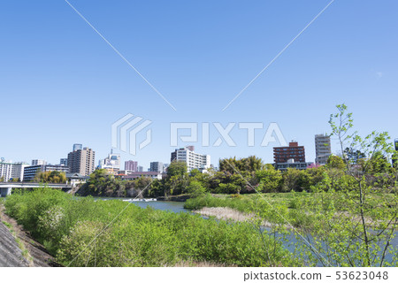 仙台市Hirosegawa Atago River Water 仙台市Hirosegawa Atago River Water 53623048