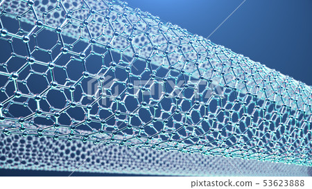 3d Illustration structure of the graphene tube, abstract nanotechnology hexagonal geometric form 3d Illustration structure of the graphene tube, abstract nanotechnology hexagonal geometric form 53623888