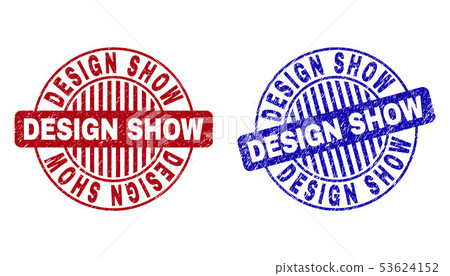 Grunge DESIGN SHOW Scratched Round Stamp Seals 53624152