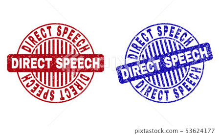 Grunge DIRECT SPEECH Textured Round Watermarks Grunge DIRECT SPEECH Textured Round Watermarks 53624177