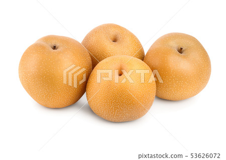 Fresh asian pear isolated on white background Fresh asian pear isolated on white background 53626072
